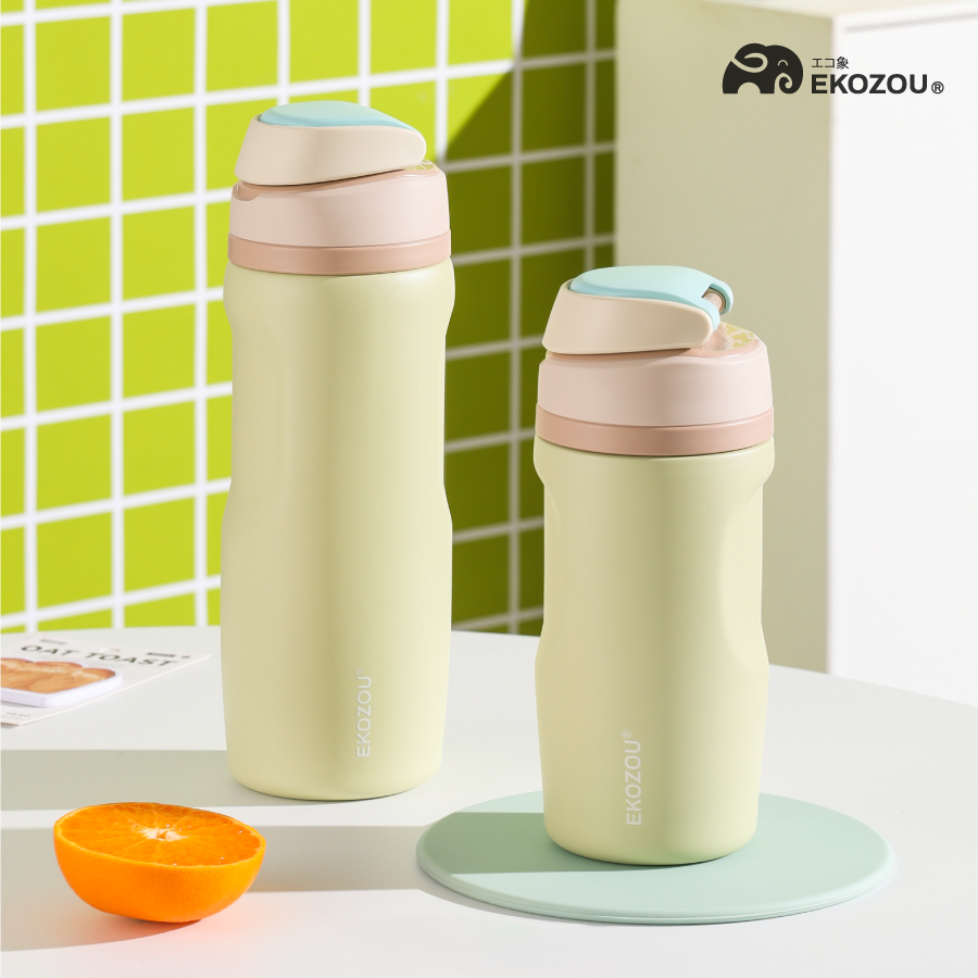 EKO POPSIP : Leak-Proof Insulated Bottle with Dual Drinking Modes