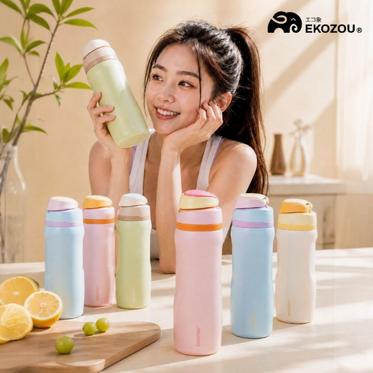 EKO POPSIP : Leak-Proof Insulated Bottle with Dual Drinking Modes