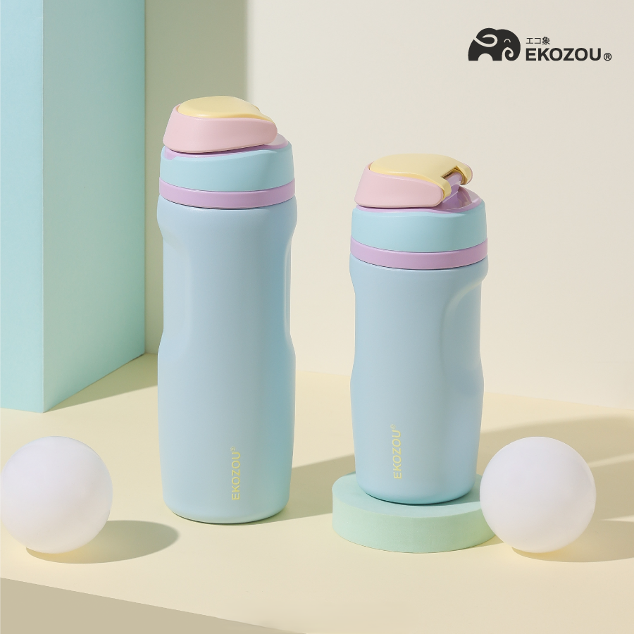 EKO POPSIP : Leak-Proof Insulated Bottle with Dual Drinking Modes